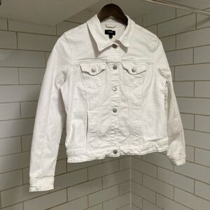 Women’s R JEAN White Jean Jacket